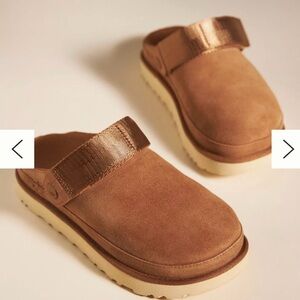 UGG Brown Mules with Cream Sole
